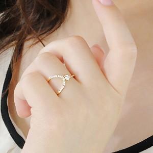 K18 ハートアンドキューピッド　ダイヤモンドリング 18金 ダイヤモンド リング ハートアンドキューピット H&C K18 イエロー