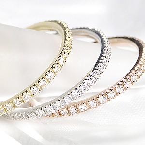 フルエタニティリング ダイヤモンド 50代 18金 ピンクゴールド フルエタニティリング ダイヤモンド 50代 18金 ピンクゴールド