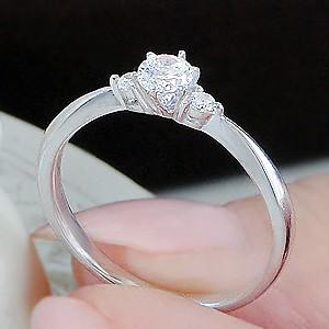 ダイヤモンドリング 一粒 ダイヤ 指輪 プラチナ リング H&C プレゼント 結婚 |  | 03