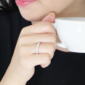 プラチナ ダイヤモンド リング エタニティ 指輪 結婚 婚約 プレゼント 大粒 誕生石 4月 CAR-0218 |  | 02