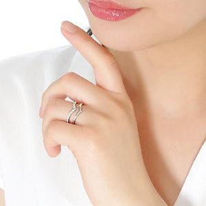 ダイヤモンド リング プラチナ 指輪 V字 二連 エタニティ pt900