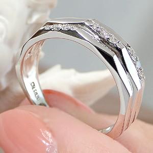指輪 プラチナリング ダイヤモンド レディース マリッジ エタニティ 結婚 CAR-0271の画像