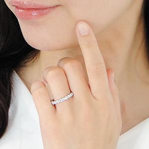 ダイヤモンド ハーフ エタニティ リング 1.00ct Pt950 送料無料 ダイヤ 