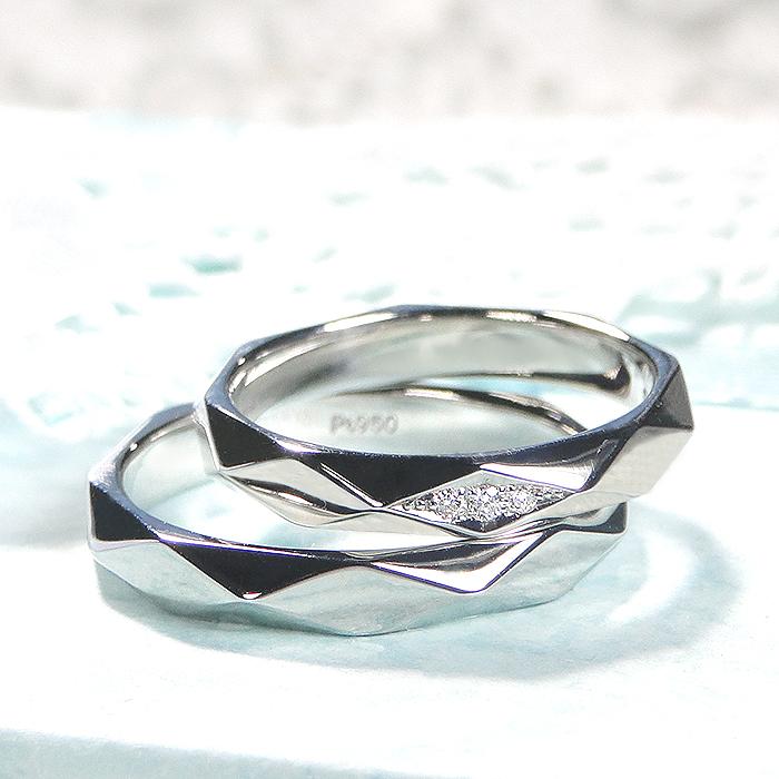 プラチナ リング マリッジリング 結婚 指輪 地金リング メンズ ペア