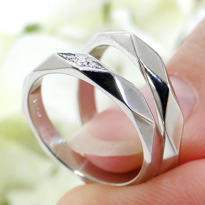 プラチナ リング マリッジリング 結婚 指輪 地金リング メンズ ペア