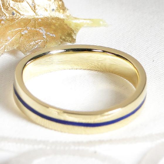 指輪 18金 レディース メンズ リング フラット ペアリング 結婚指輪 マリッジ プレゼント CAR-0338_2