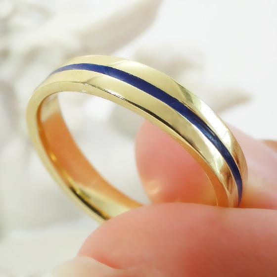 指輪 18金 レディース メンズ リング フラット ペアリング 結婚指輪 マリッジ プレゼント CAR-0338_3
