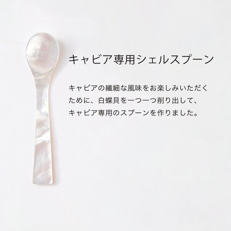 キャビアハウス＆プルニエ キャビア用スプーンセット シェルスプーン&キャビアオープナーセット | ジャパンキャビア