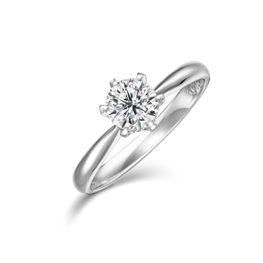 松屋銀座外商部DカラーSIクラス天然ダイヤモンド一粒石リング 0.5ct ※ご注文時、「ストアへのご要望」の欄にご希望のサイズ【8号〜20号】をご入力ください。の画像