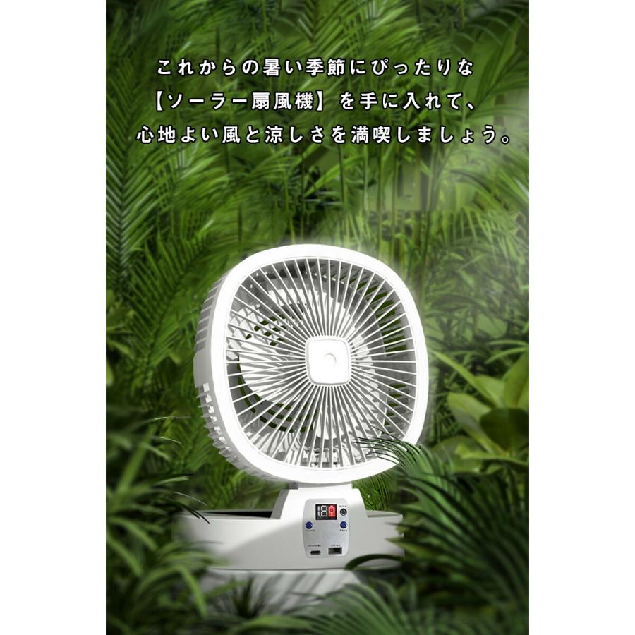 ソトモ ソーラーパワーファン 扇風機 太陽光で充電・給電できる