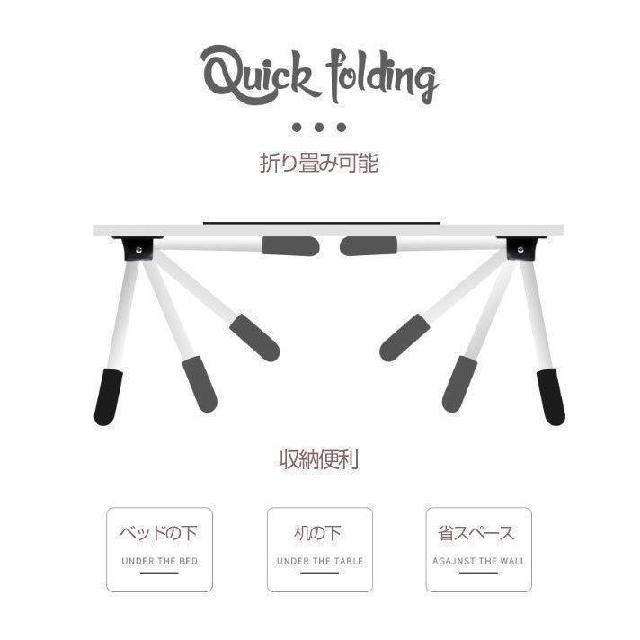 折りたたみテーブル 勉強机 折り畳み 座卓 軽い デスク 省スペース 在宅ワーク 凹溝 軽量 バレンタインデー｜jck-unite｜06