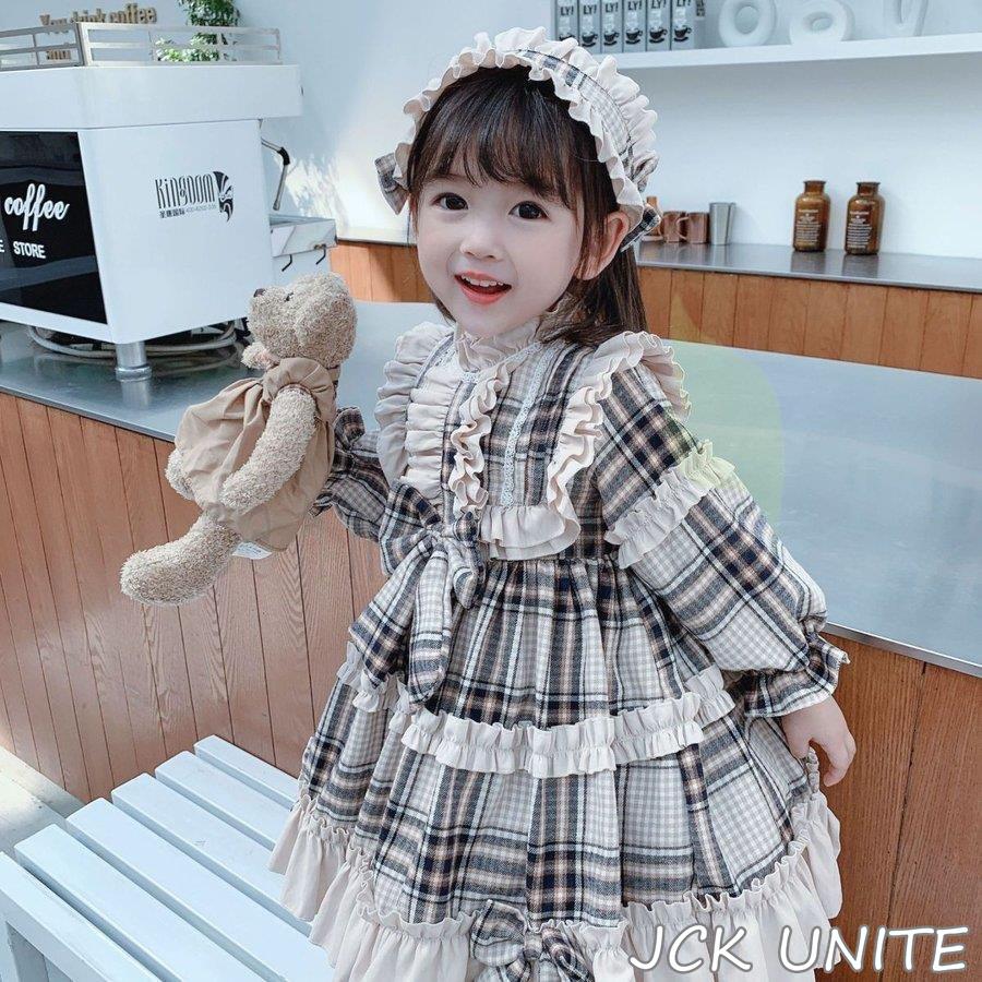 ワンピース 子供 ロリータ キッズ 長袖 メイド ロリータ服 女の子 洋服 秋冬 七五三 Jckunite子どもドレス クリスマス ゴスロリ Lolita 90 100 110 1 130 Jue18 Jck Unite 通販 Yahoo ショッピング