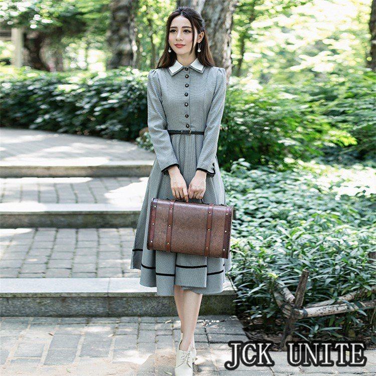 英国のお嬢様のように着ているクラシック一品 ワンピース マキシワンピース ロングワンピース Jua7 Jck Unite 通販 Yahoo ショッピング