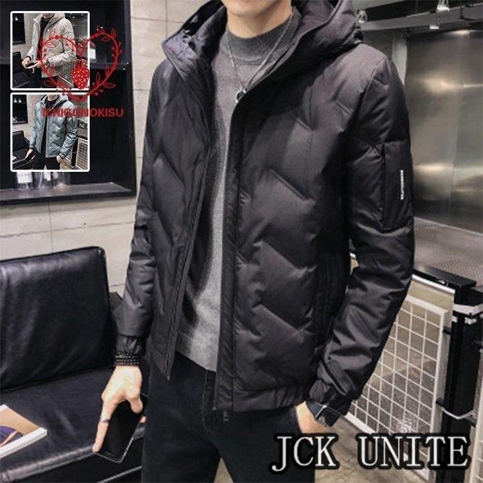 ダウンジャケット メンズ ダウンコート フード付き 軽量 彼氏 保温 アウター 防寒 ダウンコート 防風 あったか 冬服 冬 紳士 あったか ジャンパー 彼氏 おしゃれ Jck Ju ボリュームネック 男性 Unite