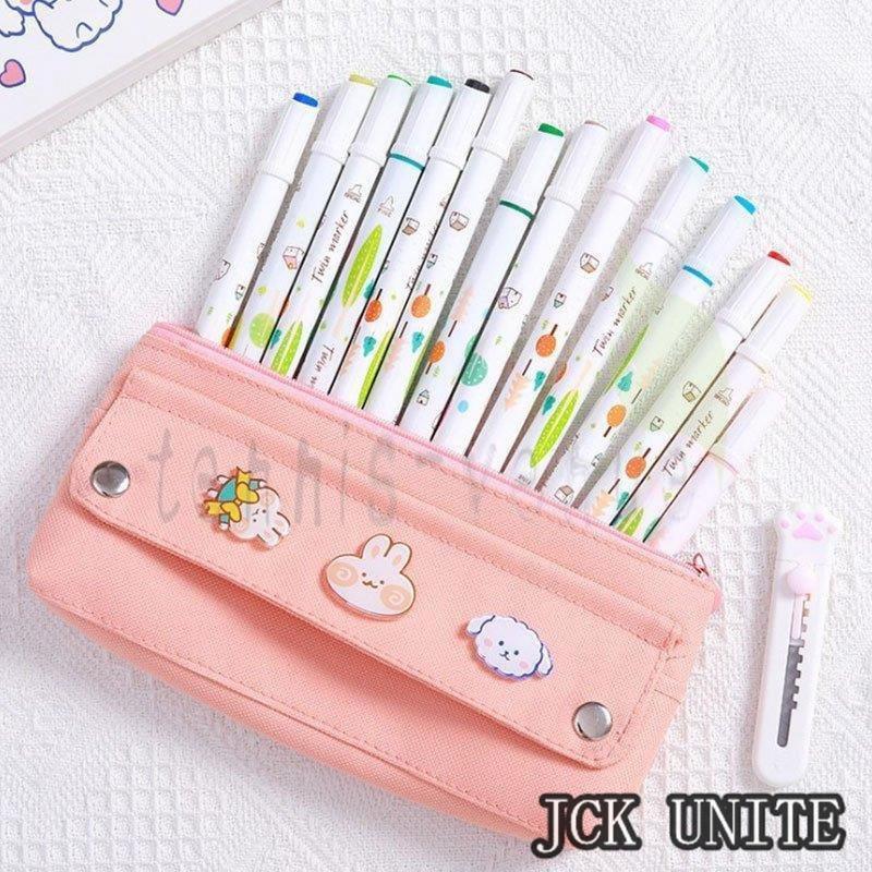 筆箱 ペンケース かわいい ボックス キッズ 通学 大容量 可愛い 文房具 無地 便利 韓国 女子 人気 小学生 幼稚園 Ju Jck Unite 通販 Yahoo ショッピング