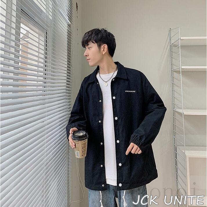 コーチジャケット ジャケット メンズ コートライトアウター 無地 カジュアル学生 中学生 高校生 オシャレ 秋冬 男性 ジャンパー ブルゾン アウター Ju7577 Jck Unite 通販 Yahoo ショッピング