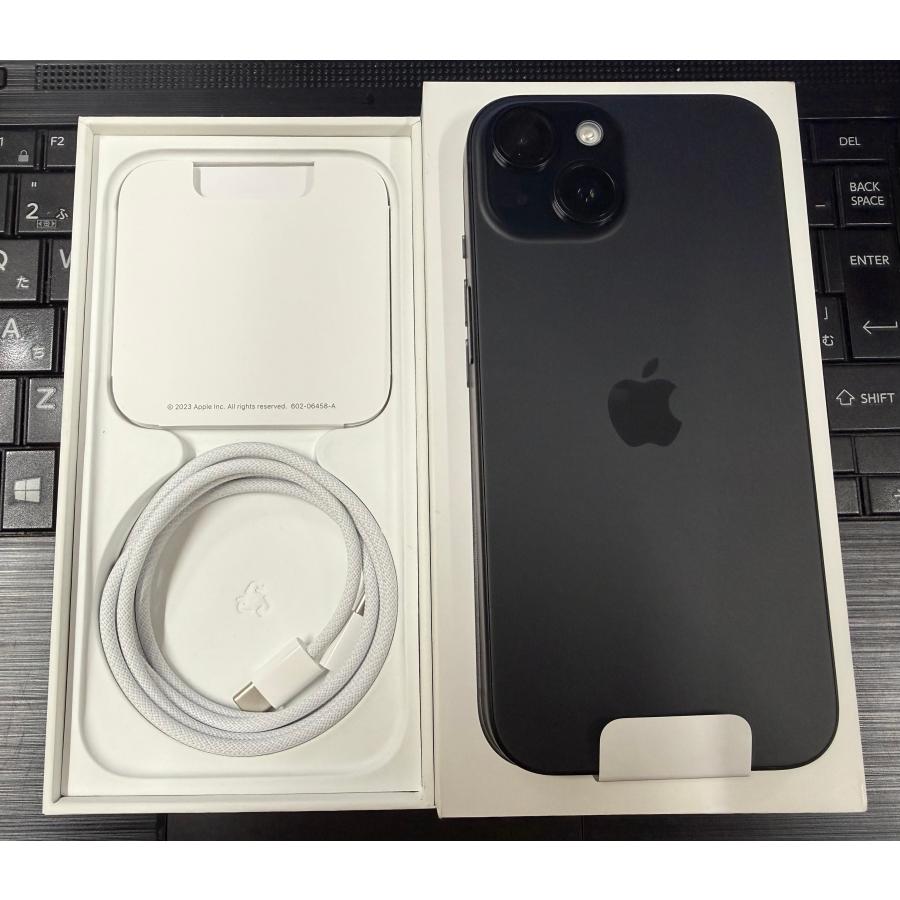 【美品】iPhone15 128GB ブラック SIMフリー バッテリー89％ iPhone ☆新品同様 バッテリー100％ Apple SIMフリー iPhone15 128GB