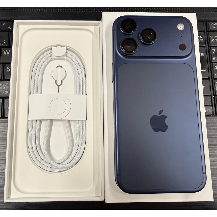 iPhone ☆新品同様品 バッテリー100％ Apple SIMフリー 17ProMax 1TB 