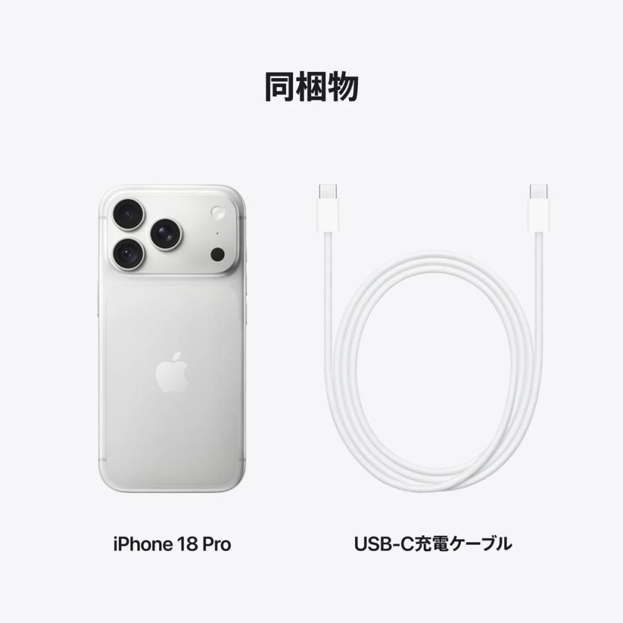 iPhone ☆Apple国内版SIMフリー iPhone18Pro 256GB シルバー MJR64J/A