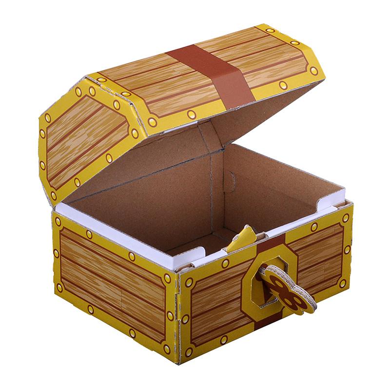 ダンボール 工作 キット「宝箱」　hacomo　工作の素  小学生　夏休み の 自由工作 に |  | 03