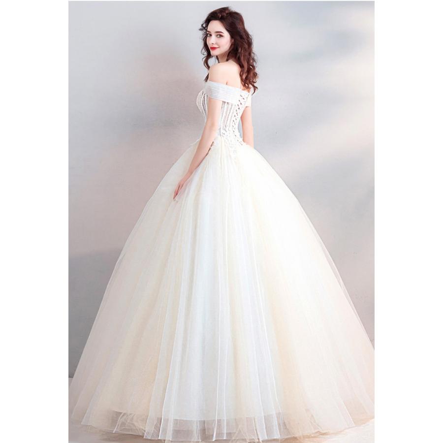 ウエディングドレス レディース 演奏会ドレス 花嫁ドレス 上品な ブライダルドレス Aライン ベアトップ ロングドレス 素敵な オシャレ 楽天カード分割 プリンセスドレス