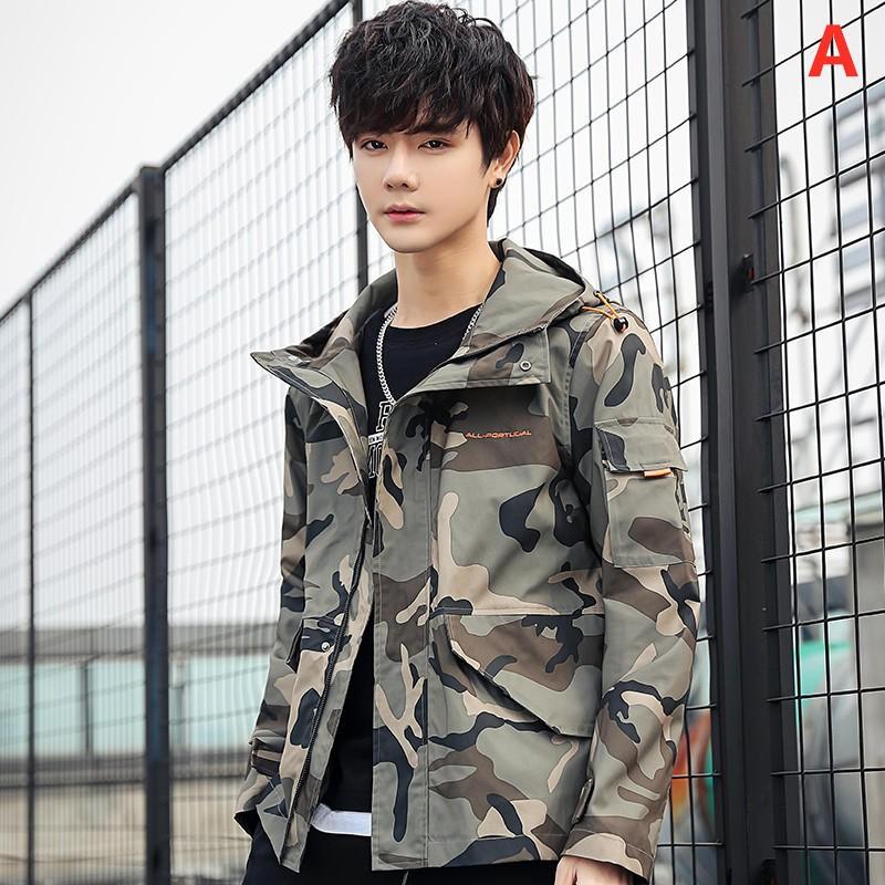 迷彩 ジャケット ブルゾン ジャンパー フード付き