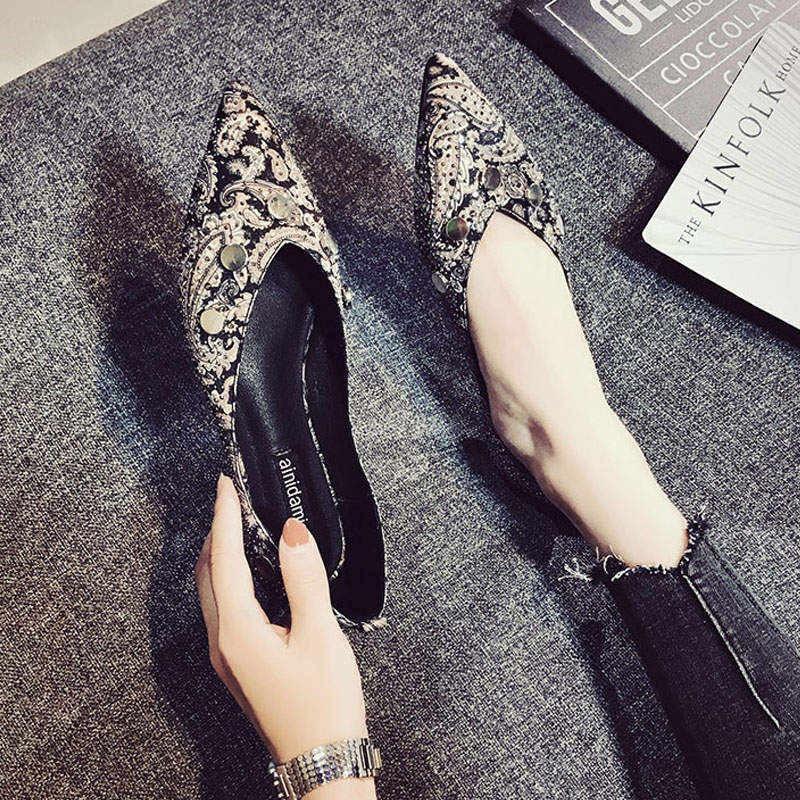 レディース トンガリトウ オペラパンプス 美脚 フラットシューズ ローヒール パンプス 歩きやすい パーティー シューズ 快適 靴 Bibs Com Ua