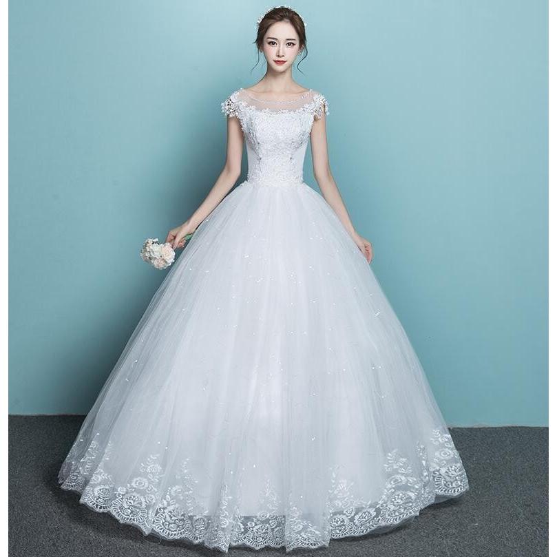 マキシ丈ドレス ホワイト マタニティ 半袖ウエディングドレス 結婚式 二次会 編み上げ イベント プリンセス 花嫁 パーティードレス着痩せ 代30代40代 Aライン Jc良品店舗 通販 Yahoo ショッピング