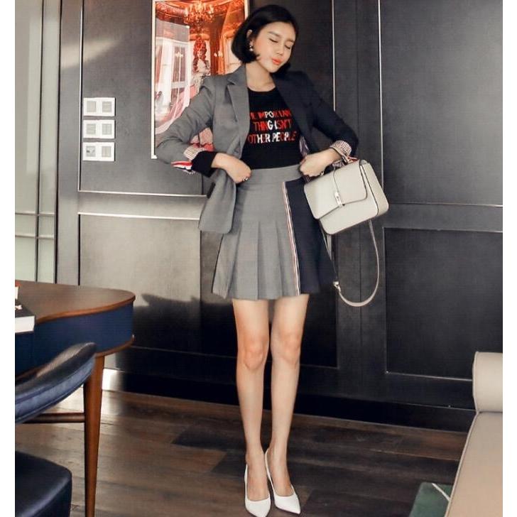 学園風 超可愛い レディーススーツ カジュアル セレモニー 2点セット 着痩せ ロングジャケット ミニスカート オフィス 卒業式 通勤 Ol 代30代40代50代 Jc良品店舗 通販 Yahoo ショッピング