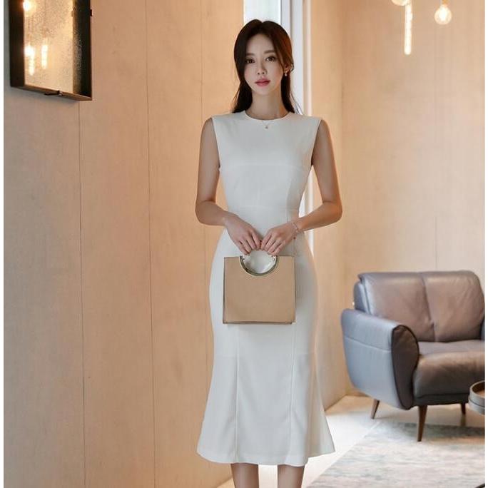 パーティードレス 無地 Aライン ノースリーブワンピ タイトワンピース着痩せ レディース結婚式 二次会 通勤 Ol セクシー ロング丈ワンピース Jc良品店舗 通販 Yahoo ショッピング