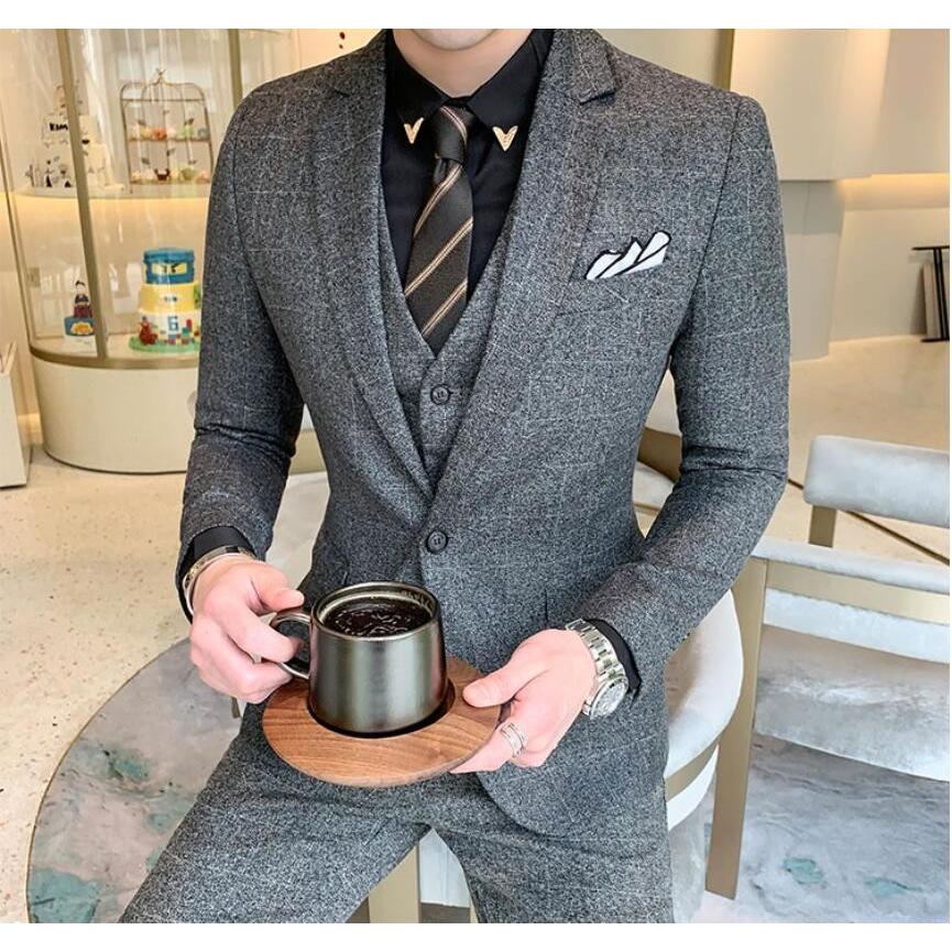 ビジネス メンズスーツ 一つボタンスーツ フォーマル 3点セット チェック柄 スリム 大きいサイズ 長袖 ジャケット パンツ ベスト 通勤 結婚式 Ol 代30代40代 Jc良品店舗 通販 Yahoo ショッピング