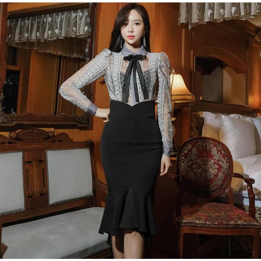 お呼ばれ タイトワンピース ロング丈ワンピース 長袖シャツ マーメイドスカート 通勤 結婚式 レディース フォーマル 二次会 キャバドレス エレガント お嬢様 Jc良品店舗 通販 Yahoo ショッピング