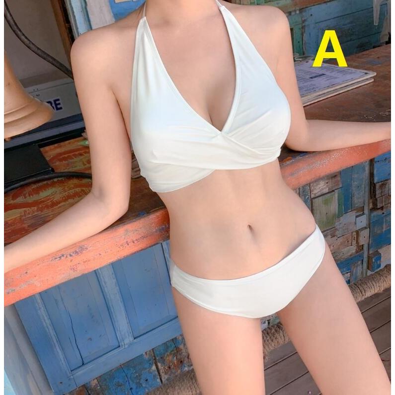 人気 6色 カジュアル ビキニ 2点セット 韓国風 セクシー ホルターネック 小胸 ママ 水着 バックレス レディース 温泉 着痩せ 海水浴 砂浜 リゾート 代30代40代 Jc良品店舗 通販 Yahoo ショッピング