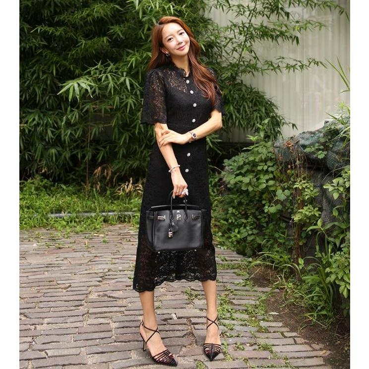 新品 レディース 半袖総レースワンピース パーティードレス 結婚式 着痩せ 二次会 Aライン タイトワンピース 女性らしい ロング丈ワンピース 黒 白 夏 Jc良品店舗 通販 Yahoo ショッピング