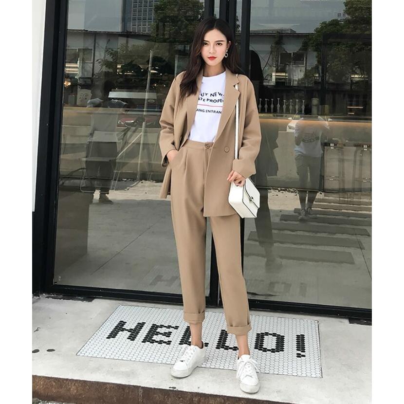セレモニースーツ パンツスーツ 春秋夏 新作 フォーマル 韓国風 Ol 通勤 2点セット 着痩せ 長袖ジャケット スキニーパンツ レディース 二次会 代30代40代 Jc良品店舗 通販 Yahoo ショッピング