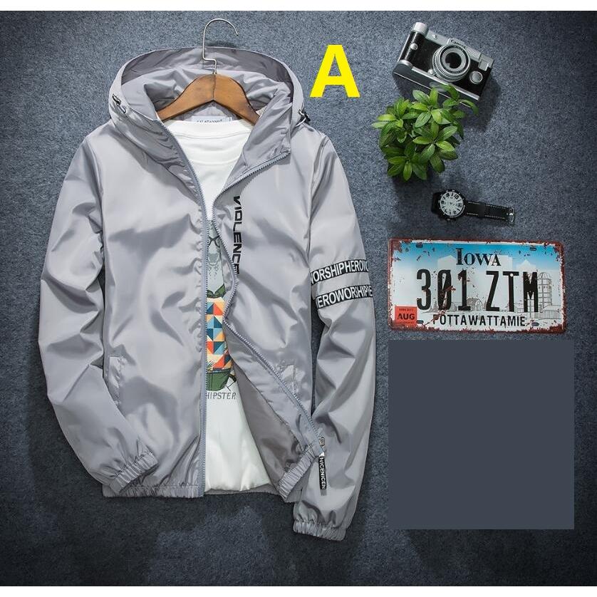 ライダースジャケット 5色 メンズ カッコイイ 青春 フード付き パーカー ジャージ 春秋冬 長袖 ジャケット ファスナー トップス アウター 防風 大きいサイズ 91 Off