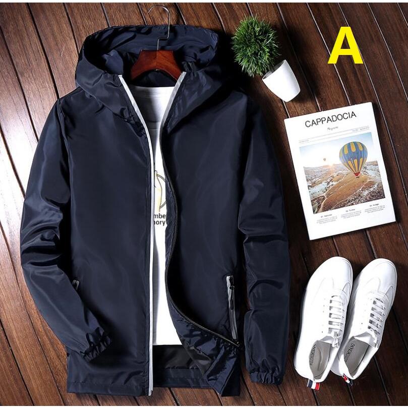 ライダースジャケット 無地 3色 メンズ カッコイイ 青春 フード付き パーカー ジャージ 春秋冬 長袖 ファスナー トップス アウター 防風 大きいサイズ 今年も話題の