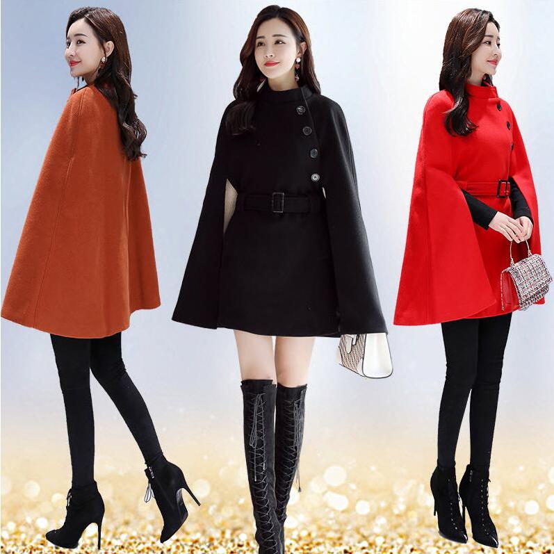 お呼ばれ 無地 マント ロングコート 代30代通勤 Ol 着痩せ フォーマル 結婚式 秋冬レディース ラシャコートトレンチコート チェスターポンチョ コート 品多く