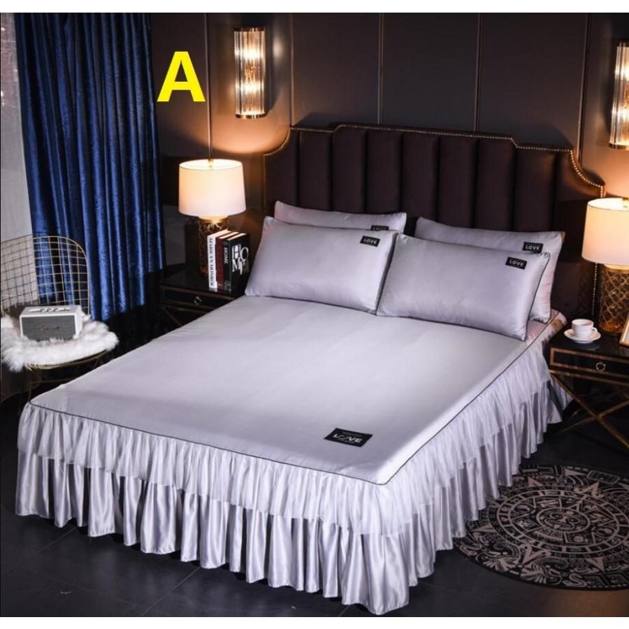 超人気 新作 新作アイテム毎日更新 10色 四季用 無地 1 2ｍ 1 5ｍ 1 8ｍ 2ｍ ベッドスカート シングル 5サイズ選択可 北欧風 寝室 ダブル 滑り止め マットレス セミダブル