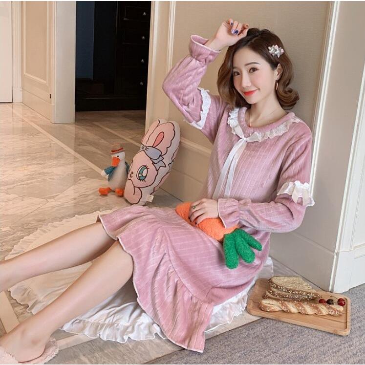 冬 レディース ルームウエア 可愛い ルームウェア ワンピース パジャマ ワンピース ルームウェア もこもこ ルームウェア P591 Jc良品店舗 通販 Yahoo ショッピング