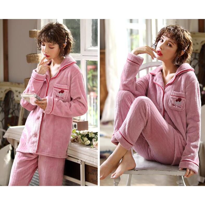 前開き おしゃれ パジャマレディース 長袖 ルームウエア 大きいサイズ 上下セット 可愛い キレイめ 体型カバー 女性 ロングパンツ 寝巻き 部屋着 2点セット 高級素材使用ブランド