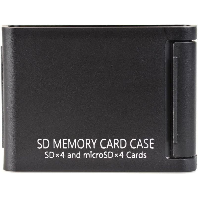 Kenko SDカードケースAS SD4 BK SD/microSD各4枚収納可能 ブラック 704370｜jcserv｜02