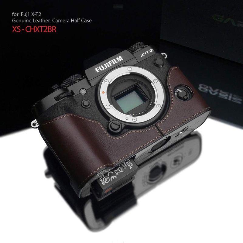 GARIZ FUJIFILM X-T3/X-T2 兼用 本革カメラケース XS-CHXT3BR ブラウン cm FUJIFILM T3/X T2 兼用 本革カメラケース XS CHXT3BR ブラウン