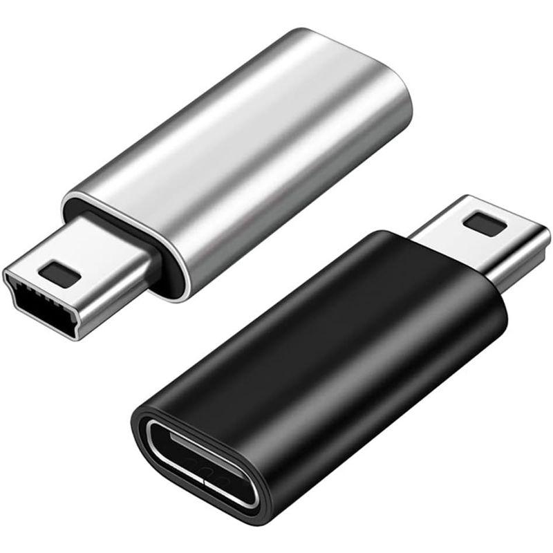 USB C to Mini USB アダプタ「二個入り」タイプC (メス) からMini USB (オス) への変換コネクタ USB Cアダ｜jcserv｜05