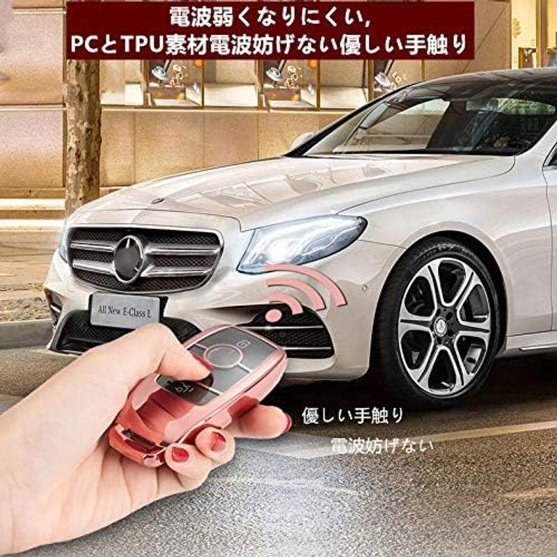 PELKERDR ベンツ キーケース A B クラス C クラス E クラス S クラス CLS Coupe 新型 CLA GLC GLE｜jcserv｜07