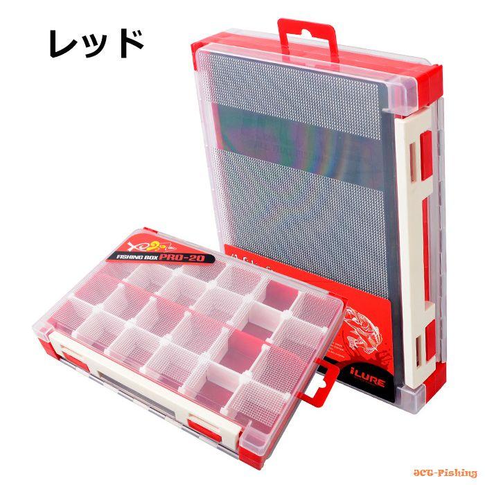タックルケース レッド ルアーケース 両面 リバーシブル 多機能 小物