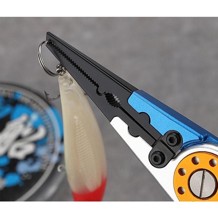 フィッシング プライヤー レッド ペンチ マルチ 多機能 釣り 釣具