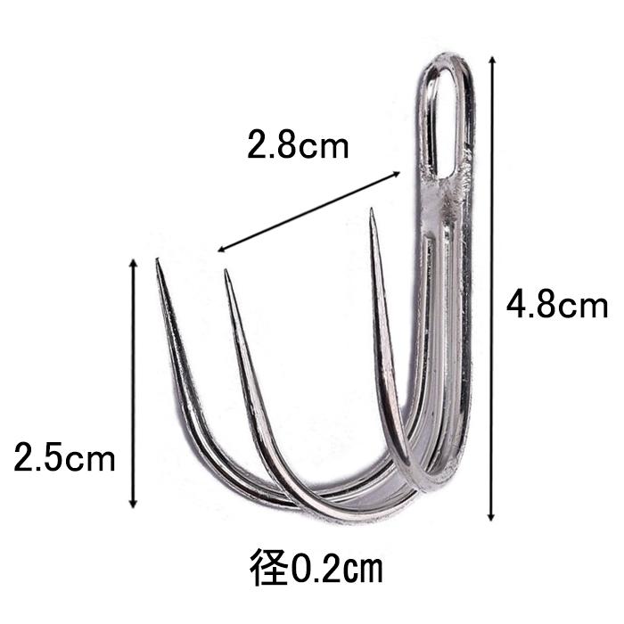 3本針 イセエビ テンヤ タコ掛 トリプルフック 掛け針 針 仕掛け