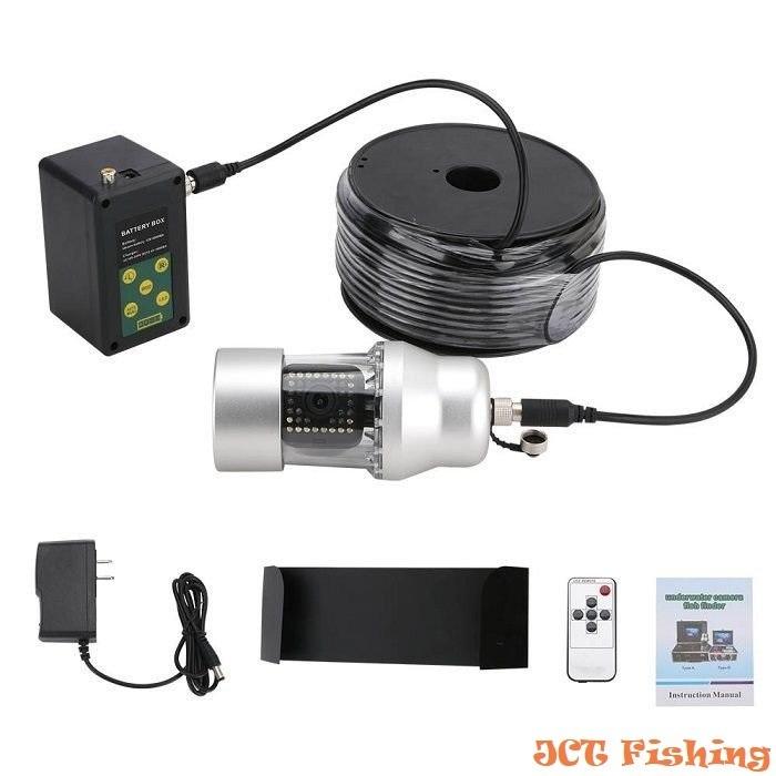 水中カメラ 360度回転 CCD 38灯LED 100mケーブル 10インチカラー