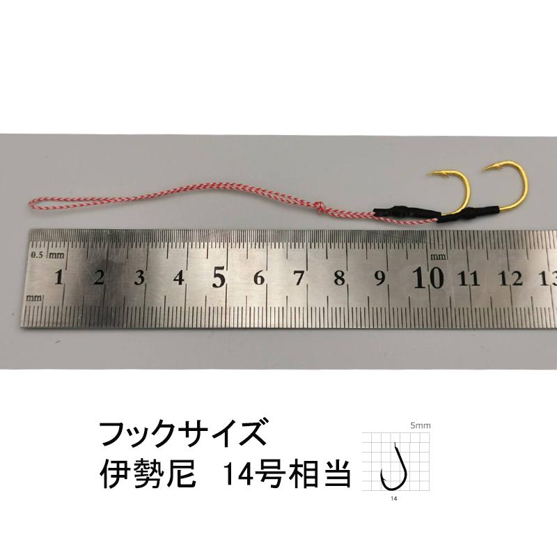 タイラバ 針 フック 10本セット ダブルフック 交換 仕掛け スペア 釣具